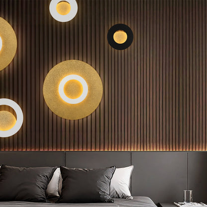 PELZER 60CM LED Wall Light - White/Gold