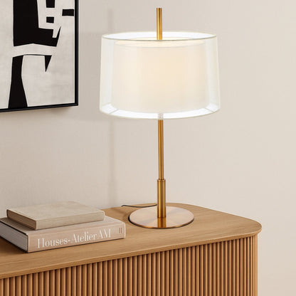 VALE Table Lamp - Antique Gold/Ivory