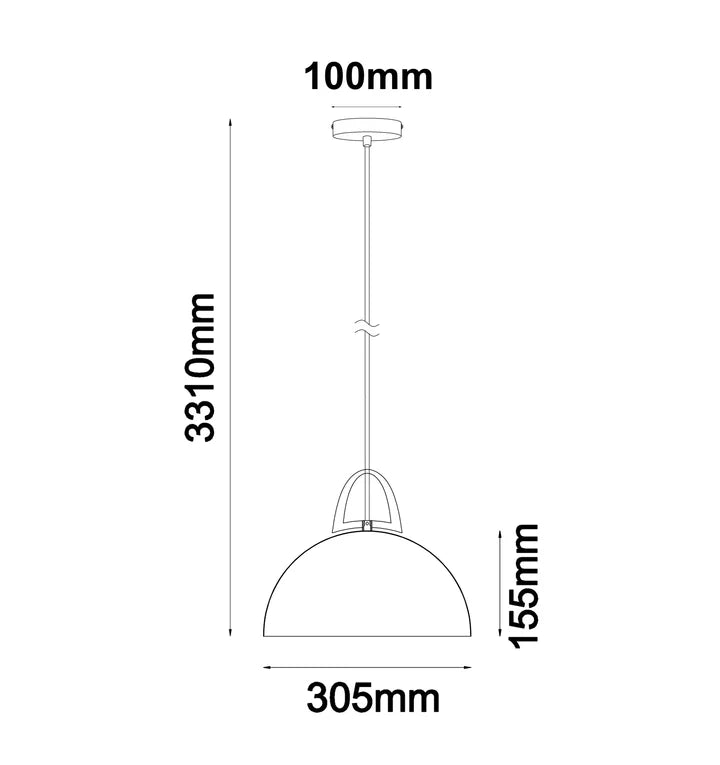 LEGNA: Retro Replica Wood Dome Shape Pendant Light
