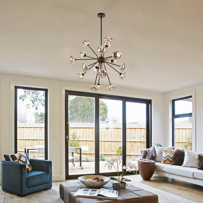 VARLIN 18 Pendant Light - Black/Smoke