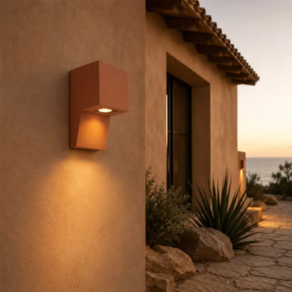 ENGAR Gypsum Indoor Wall Light - Terracotta