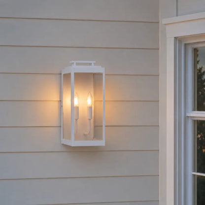 TRUMAN Twin Exterior Wall Light - White