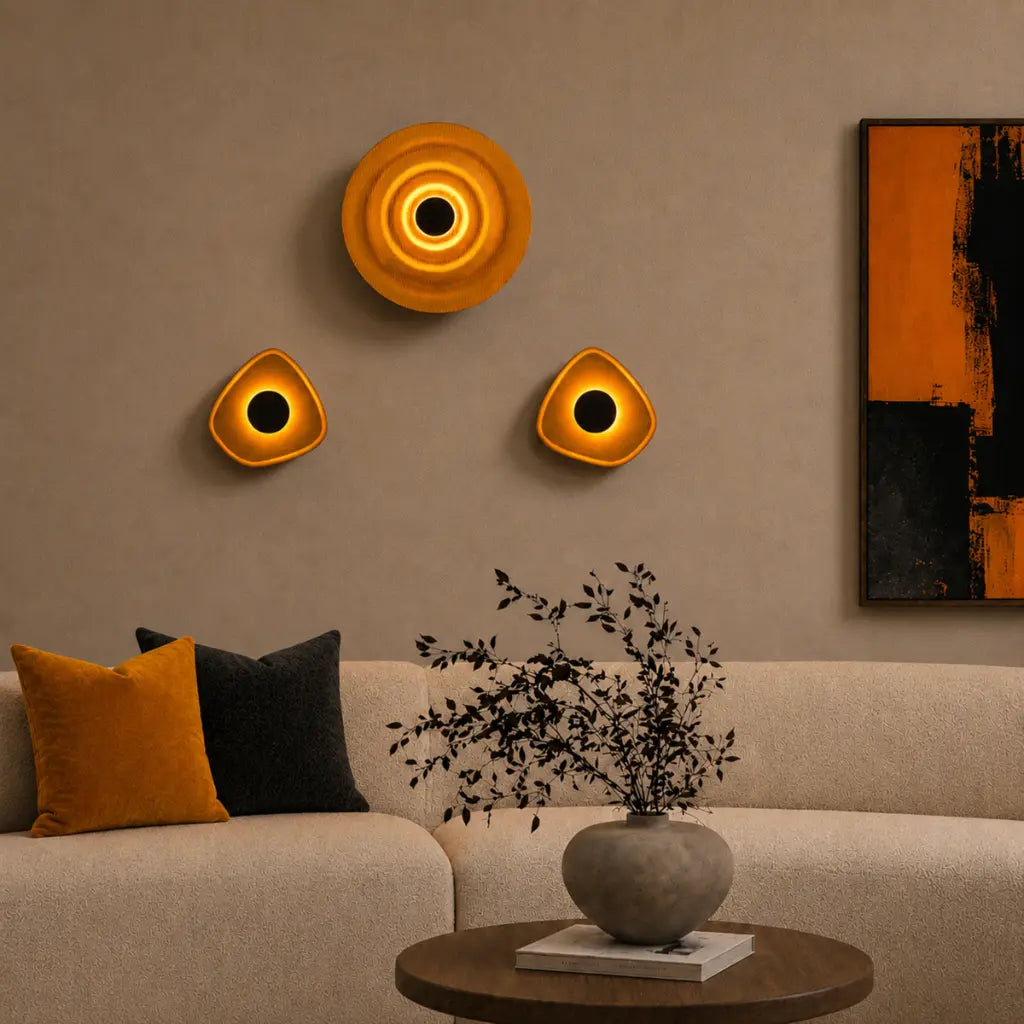 NIRO LED Wall Light - Orange/Grey
