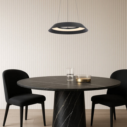 HOVIN 43CM LED Pendant Light Small - Black