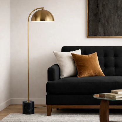 ORTEZ Floor Lamp - Black/Antique Gold