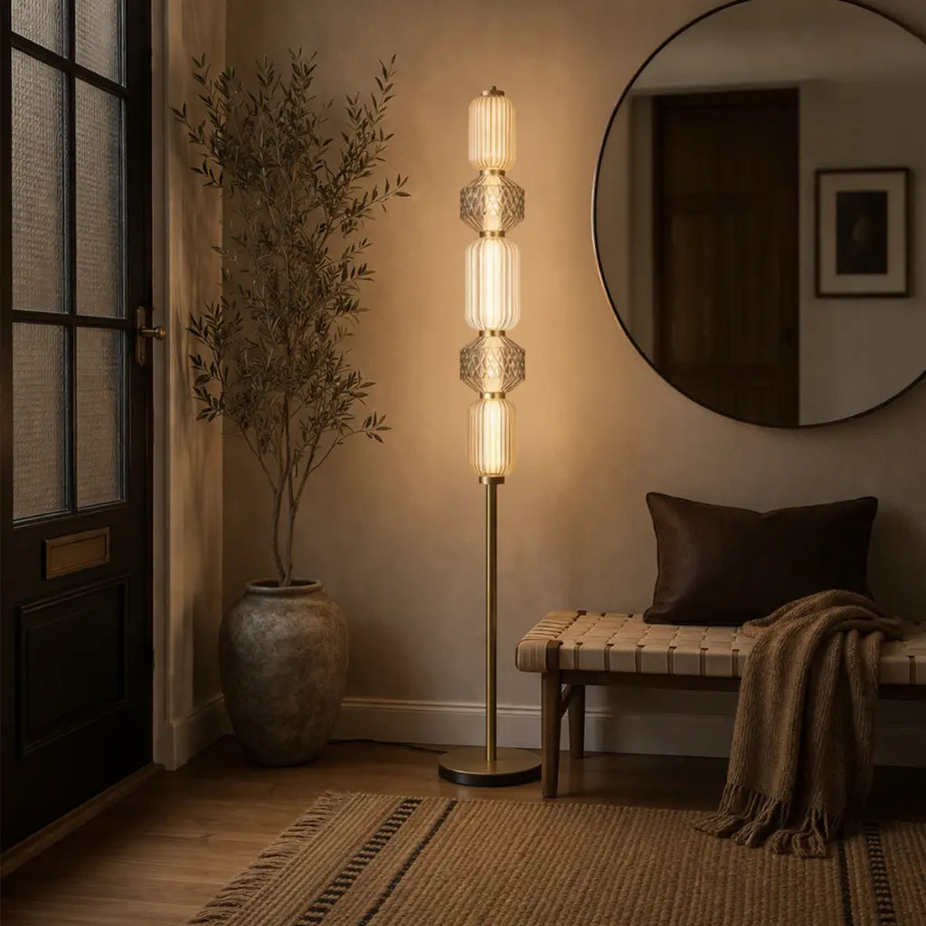 TORSO LED Floor Lamp - Brass