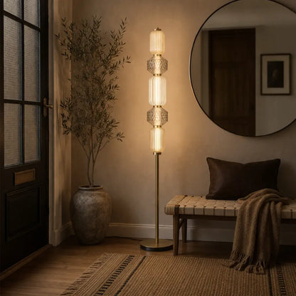 TORSO LED Floor Lamp - Brass
