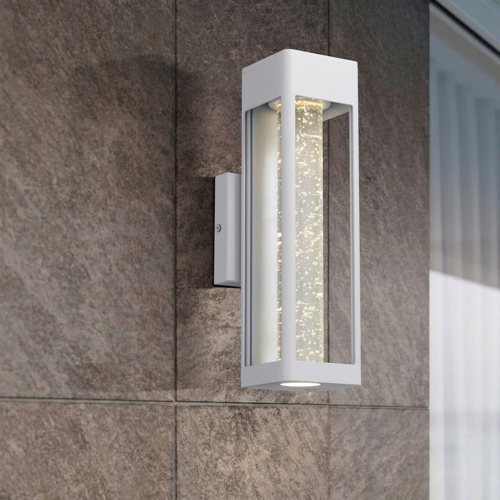 HOLLIS 35 Exterior LED Wall Light - White