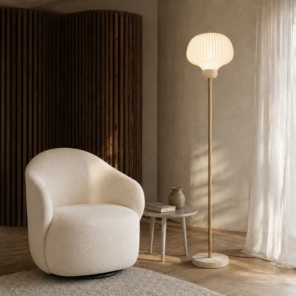 VYBOR Floor Lamp - Beige