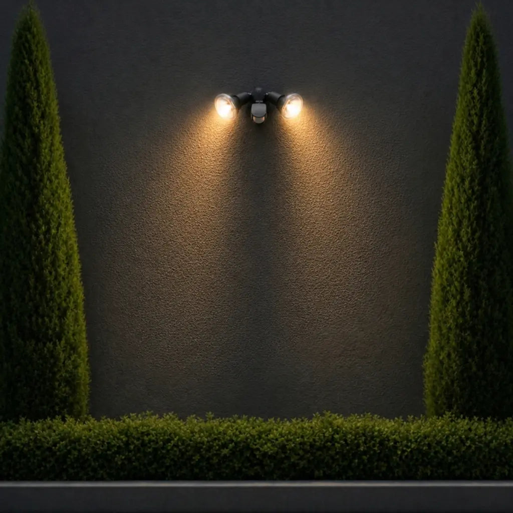 COMET Twin Exterior LED Flood Light with Sensor