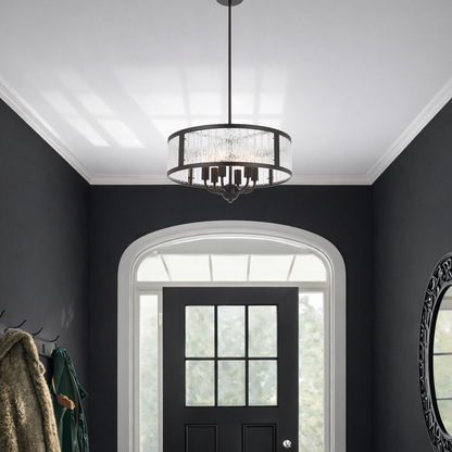 NOREL 6 Pendant Light - Black / Clear