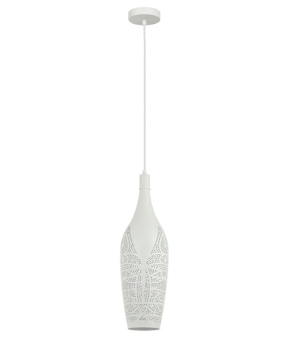 MARRAKESH: Bohemian Interior Bottle Shape Pendant Light - White