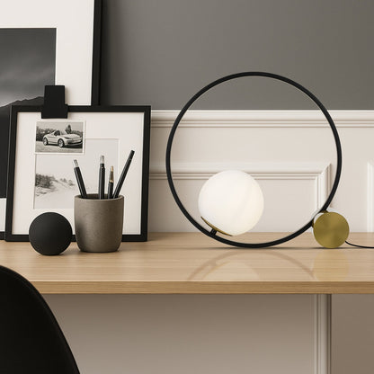 MATIAS Table Lamp - Black/Antique Gold