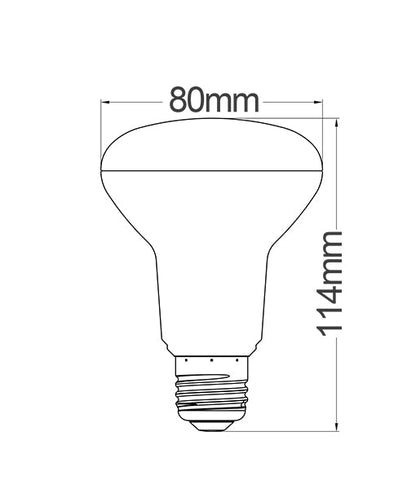 R63 & R80 LED Globes - Type: R80 3000K