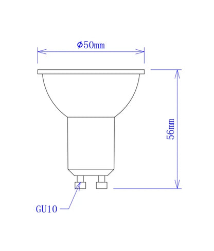GU10 LED Coloured Globes (5W) - Red