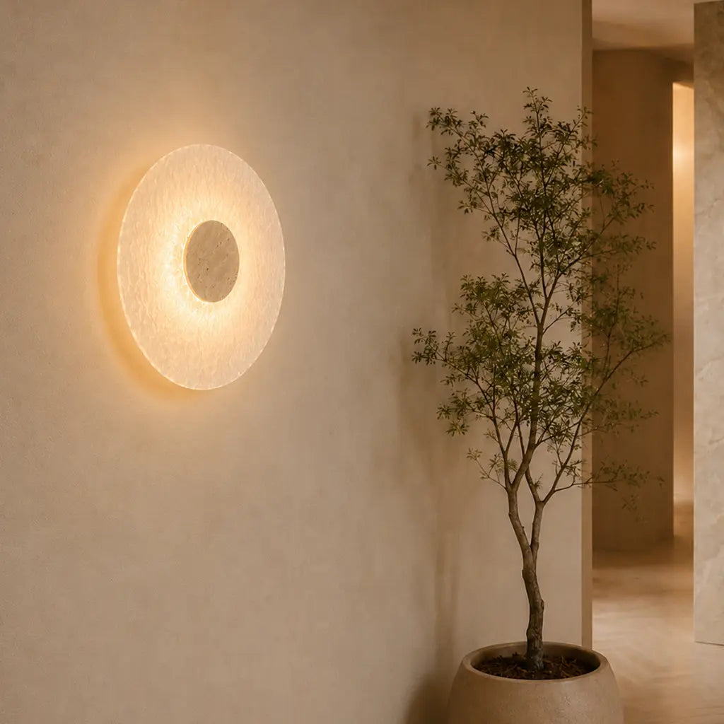 TAVIA LED Wall Light - Beige/Frost