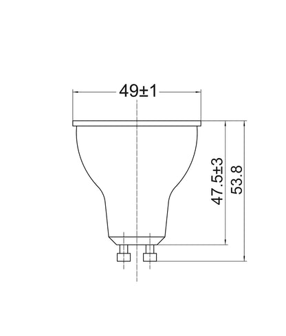 SMTGU10 LED Smart Dimmable RGB+Tri-CCT GU10 Globe