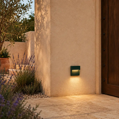 TERIN 24V Exterior Square Wall Light - Black