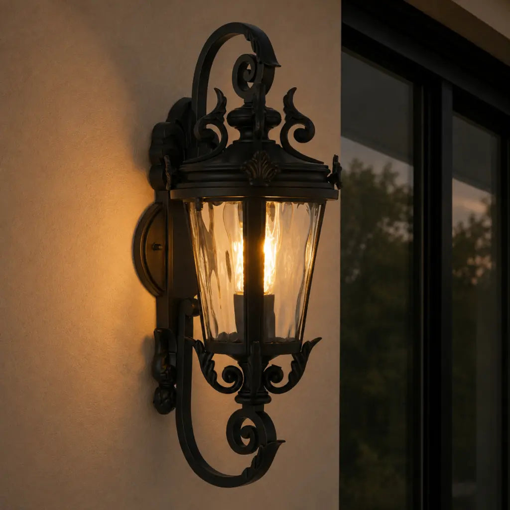 PEDRAL 18CM Exterior Wall Light Small - Black