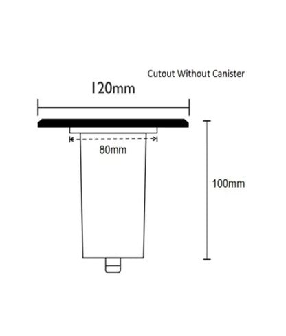 GU10 Inground Up Light (Square / 316 Stainless Steel Faceplate) IP67
