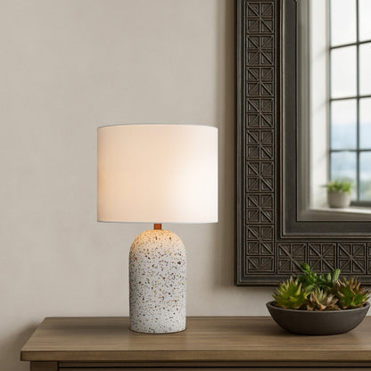 FEVIK Table Lamp Medium - White Terrazzo