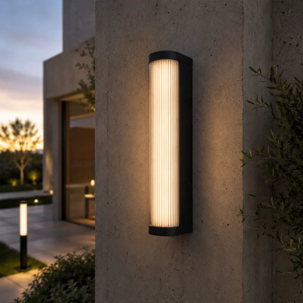 GEVET 50CM Exterior Wall Light - Black