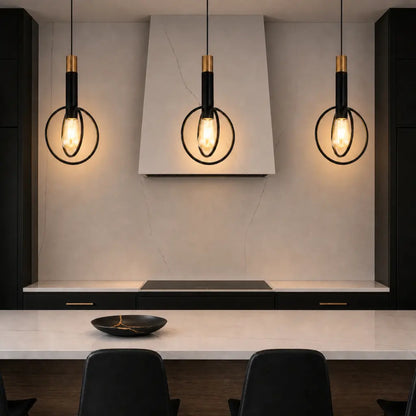 MARVIN Pendant Light Round - Black