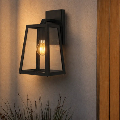 COSCA Exterior Wall Light Large - Black/Smoke