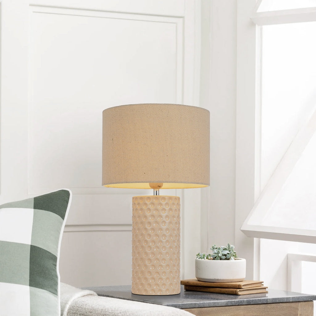 LAMAR Ceramic Table Lamp - Cream