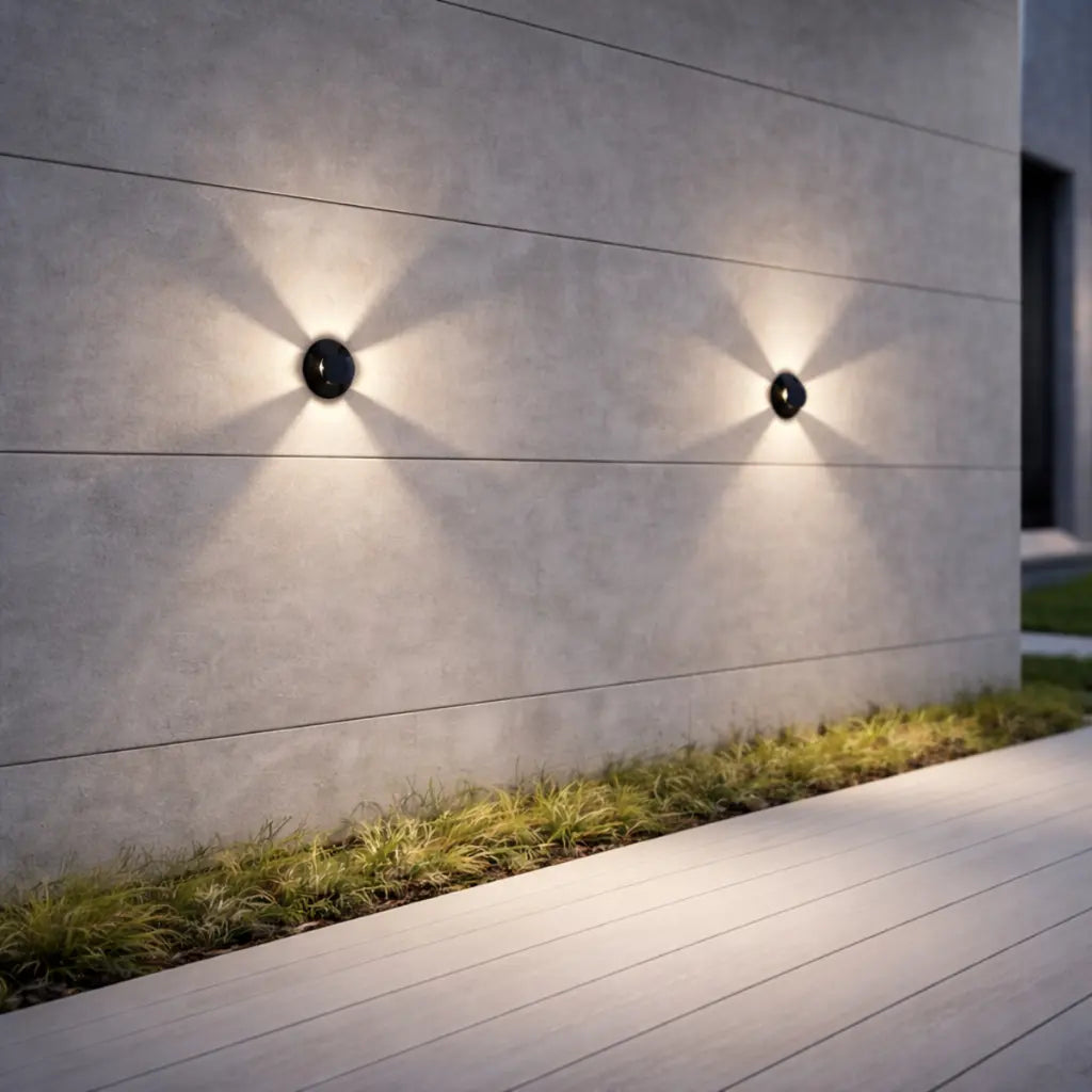 RAKER 24V 3W 4 Way Exterior LED Inground Light - Black