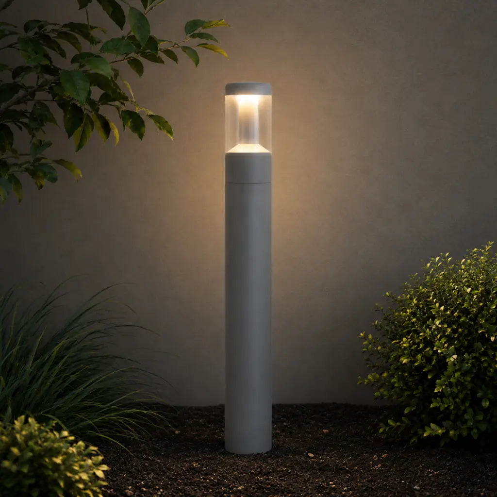 NEPEAN Exterior LED Bollard Light - Silver