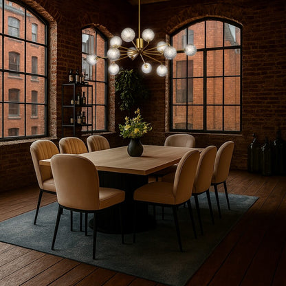 FELTON 12 Pendant Light - Antique Gold/Smoke Tear