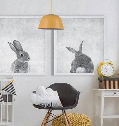 PASTEL: Scandinavian Angled Dome Shape Pendant Light - Matte Yellow