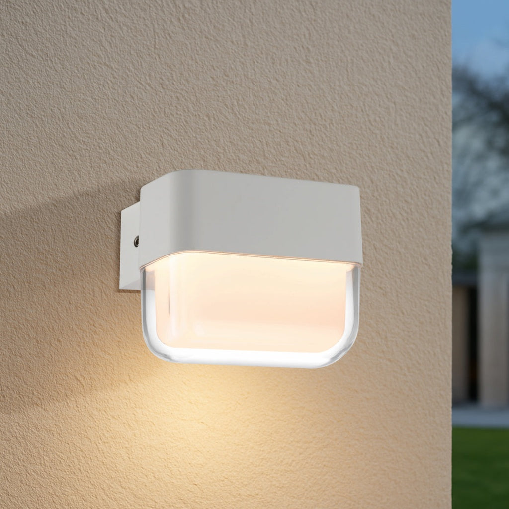 FADRO 10CM Exterior LED Wall Light - White