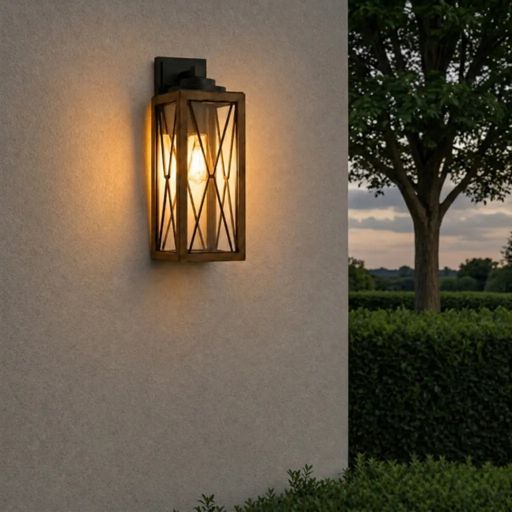 MALLORY 40CM Exterior Wall Light Large - Black