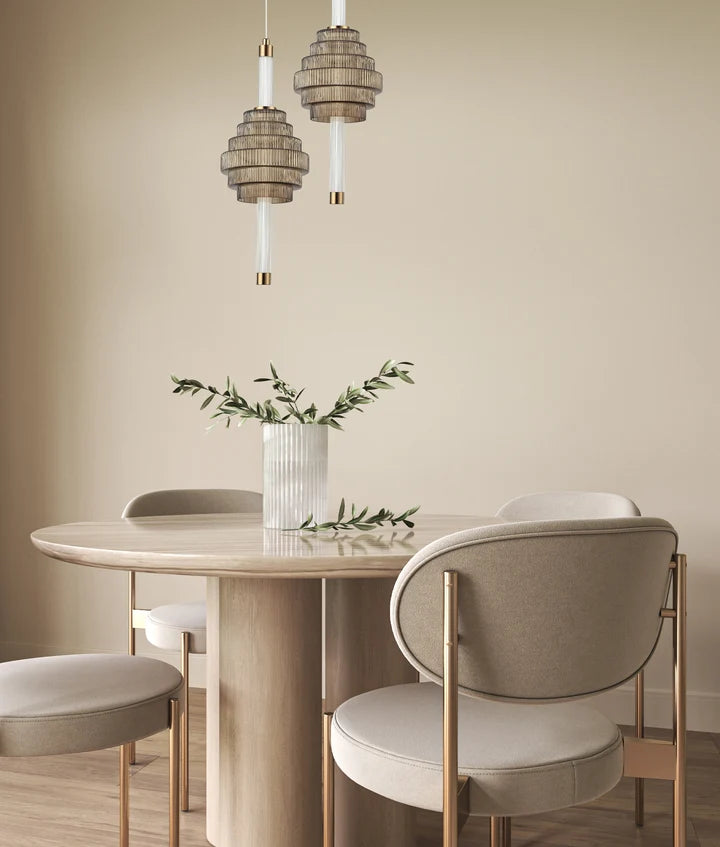 WAND: Interior LED Tri-CCT Spinning Top Pendant Lights IP20 - Smokey Grey