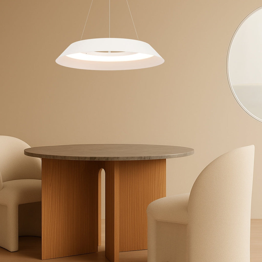 HOVIN 58CM LED Pendant Light Large - White