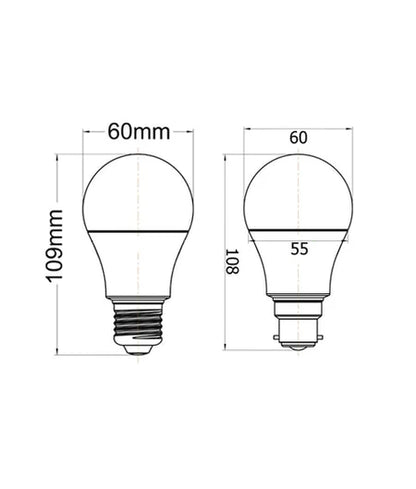GLS LED Dimmable Globes Frosted Diffuser (10W) - Options: E27 4000K