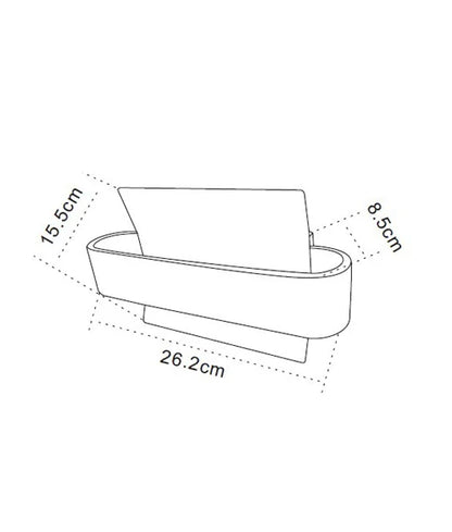 DUBAI: City Series LED Interior Matte White Curved Wall Light