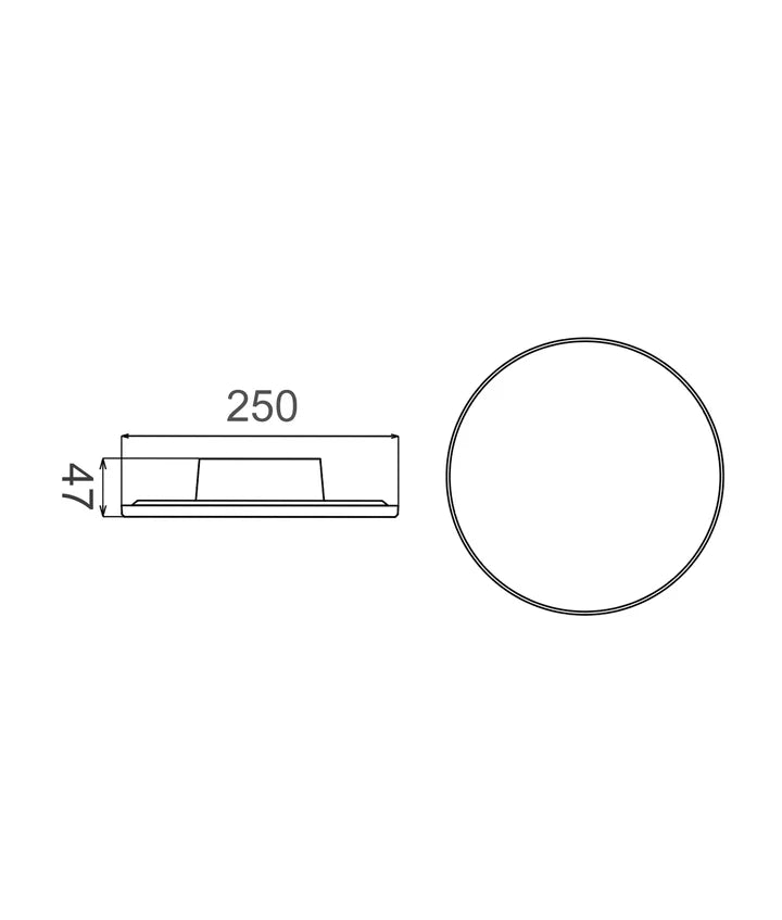 SHADOWTRI: Exterior LED Tri-CCT Round Backlit Wall Lights IP65 & IK08 (Diam: 250mm) - White