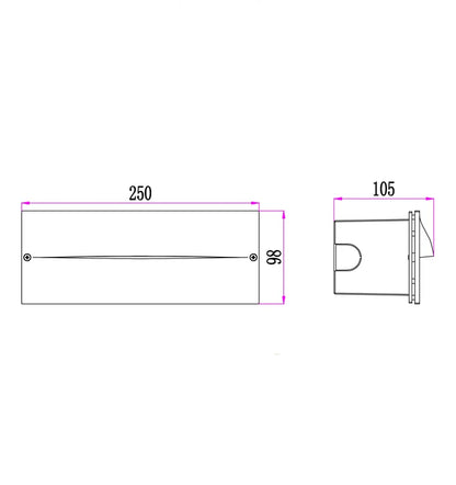 OGA: Recessed Exterior LED Wall Lights IP65