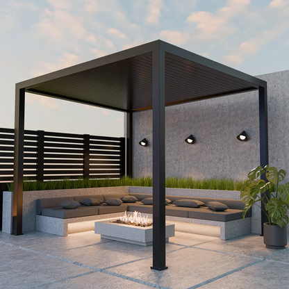 Calibo Becard Minimalist Cone Outdoor Wall Light - Black