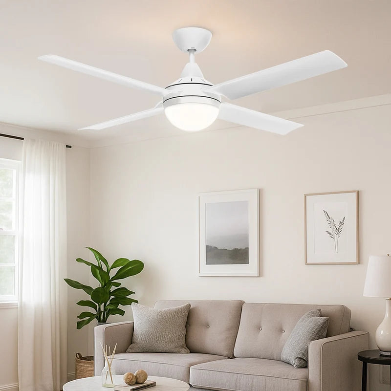 Brilliant Matt Cairns 52"(1320mm) DC Ceiling Fan with Light- White
