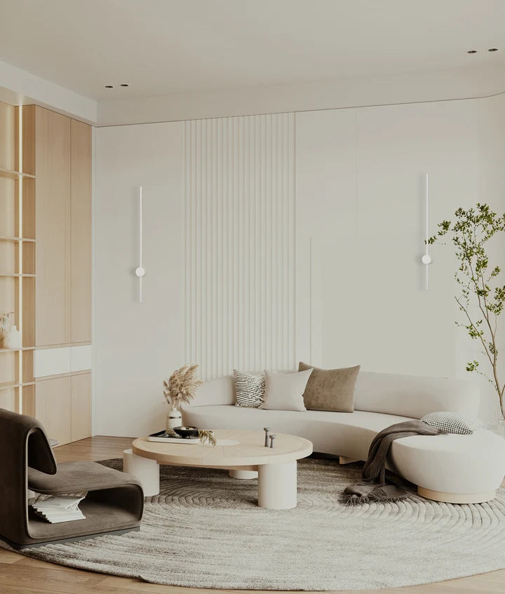 SABER: Interior Linear LED Dual-CCT Wall Light - White