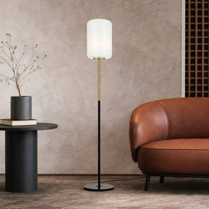 KOROVA Floor Lamp - Brass Matt/Opal