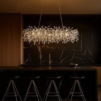 MOLENA 10 Rectangular Pendant Light - Chrome