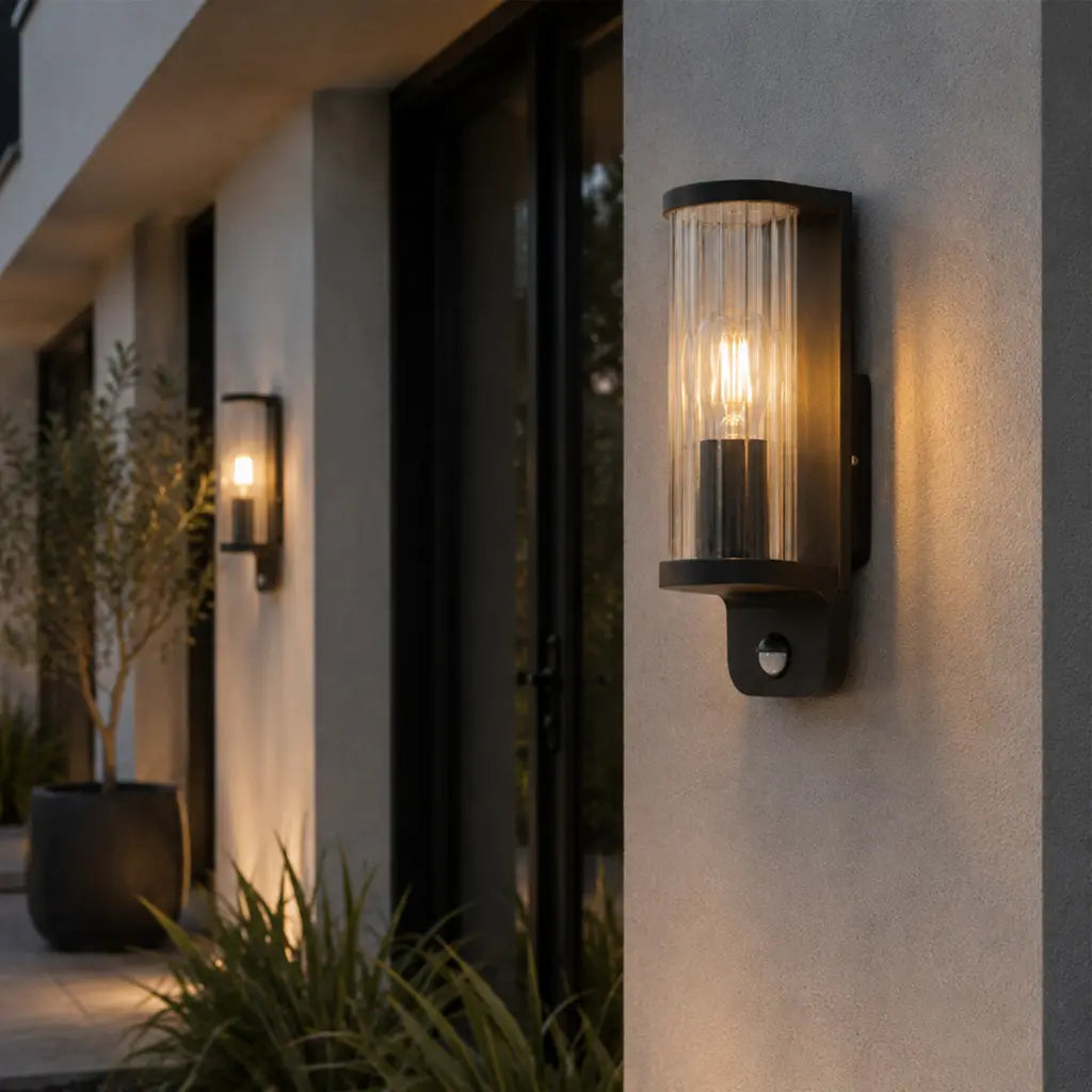 THIRLO Exterior Sensor Wall Light - Black