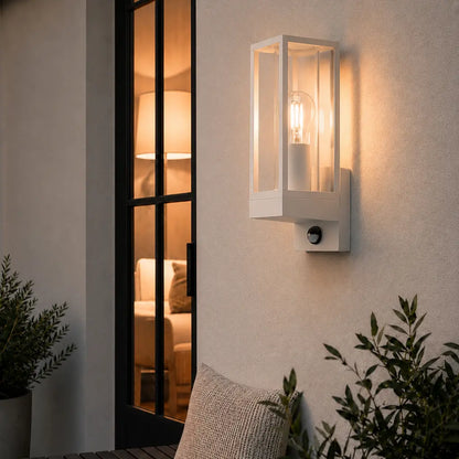 BELMIN Exterior Sensor Wall Light - White