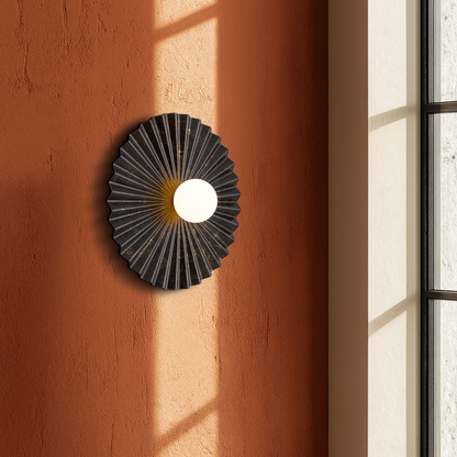 KINSO 50CM Wall Light - Antique Copper/Opal Matt