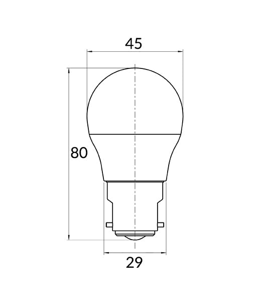 Fancy Round LED Globes Frosted Diffuser (3W) - Options: B22 3000K